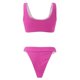 thumbnail image 3 of Gibobby Conjunto de Traje de Baño para Mujer Bikini de talle para mujer, traje de baño de dos piezas con realce, traje de baño de moda, conjunto de Bikin(Rosa caliente,CH), 3 of 4