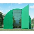 thumbnail image 3 of Jocisland 20x10x7.5 ft Heavy Duty Galvanized Steel Frame Greenhouse kit, Reinforced PE Cover & Film Clips, Green, 3 of 7