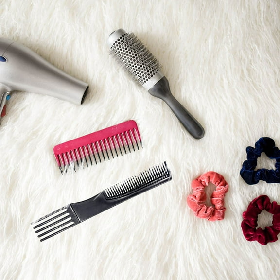 FELTECHELECTR 10Pcs Black Plastic Combs Hair Styling with Long-toothed Design Anti-static