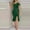 B229 Green womens summer dresses clearance under $5, variant on Cagogo Womens Sexy Bodycon Party Dress Elegant Off The Shoulder Pearls Strap Midi Dress Irregular Ruffle Hem Cocktail Dresses