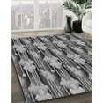 thumbnail image 2 of Ahgly Company Indoor Rectangle Patterned Dark Gray Area Rugs, 4' x 6', 2 of 6
