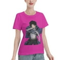 thumbnail image 2 of T-Shirt Basique à Manches Courtes pour Femmes Attaquant le Géant Levi Ackerman, 2 of 6