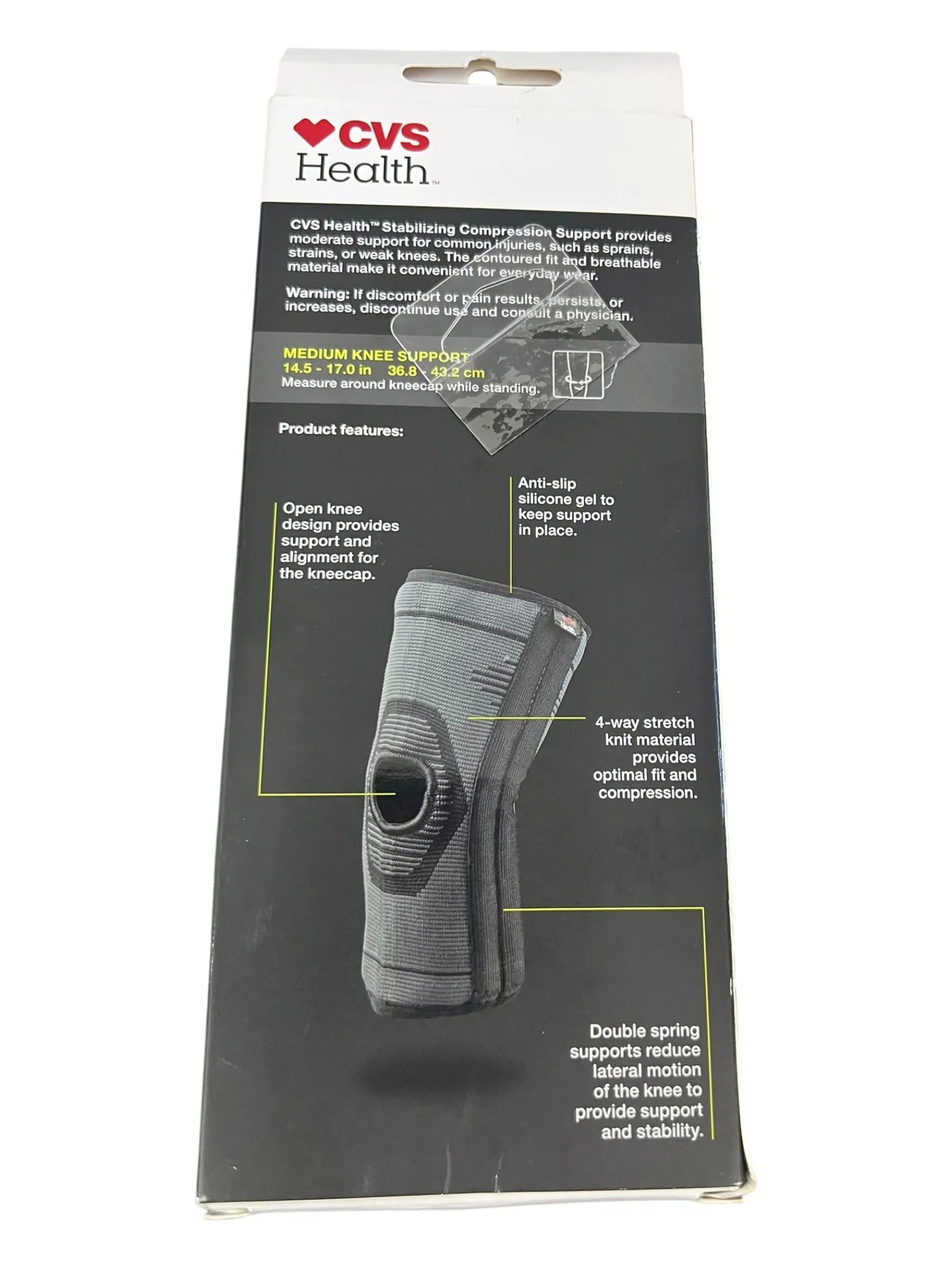 CVS Health Medium Knee Brace with Stabilizing Compression Support