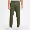 thumbnail image 2 of FRSASU Pantalon Habillé pour Homme, Uni, Haut de Gamme, Extensible, Coupe Ajustée, Affaires, Vert Armée, 2 of 6