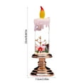 thumbnail image 2 of Christmas Exquisite Flameless Candles Liquid-Filled with Christmas Theme Figurine Inside Transparent LED Electric Candles Warm Glow Handheld & Portable Battery Operated Winter Home Decor for Holidays, 2 of 7