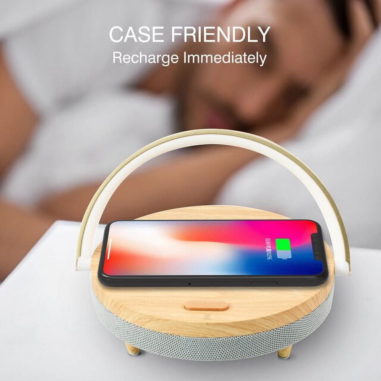 2 in 1 Wireless Charger & Touch Night Light Table Light Mobile Phone Wireless 10W Fast Charger