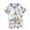 White**, variant on CYRBOKO Toddler Boys Pajama Sets, Two Pieces Elastic Waist Cotton Breathable Sleepwear Sets Green Size 3-4 T