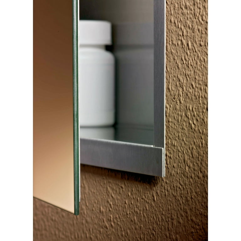 Jensen Illusion 13-in x 36-in Rectangle Recessed Mirrored Medicine Cabinet Jensen Illusion 13-in x 36-in Rectangle Recessed Mirrored Medicine Cabinet