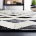 thumbnail image 5 of SAFAVIEH Studio Leather Harry Geometric Area Rug, Beige/Black, 4' x 6', 5 of 9