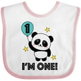 thumbnail image 3 of Inktastic Babys First Birthday Panda with Balloon Boys or Girls Baby Bib, 3 of 4