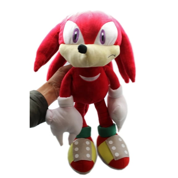 Sonic the Hedgehog Knuckles Large Red Kids Plush Toy w/Small Zipper Pocket