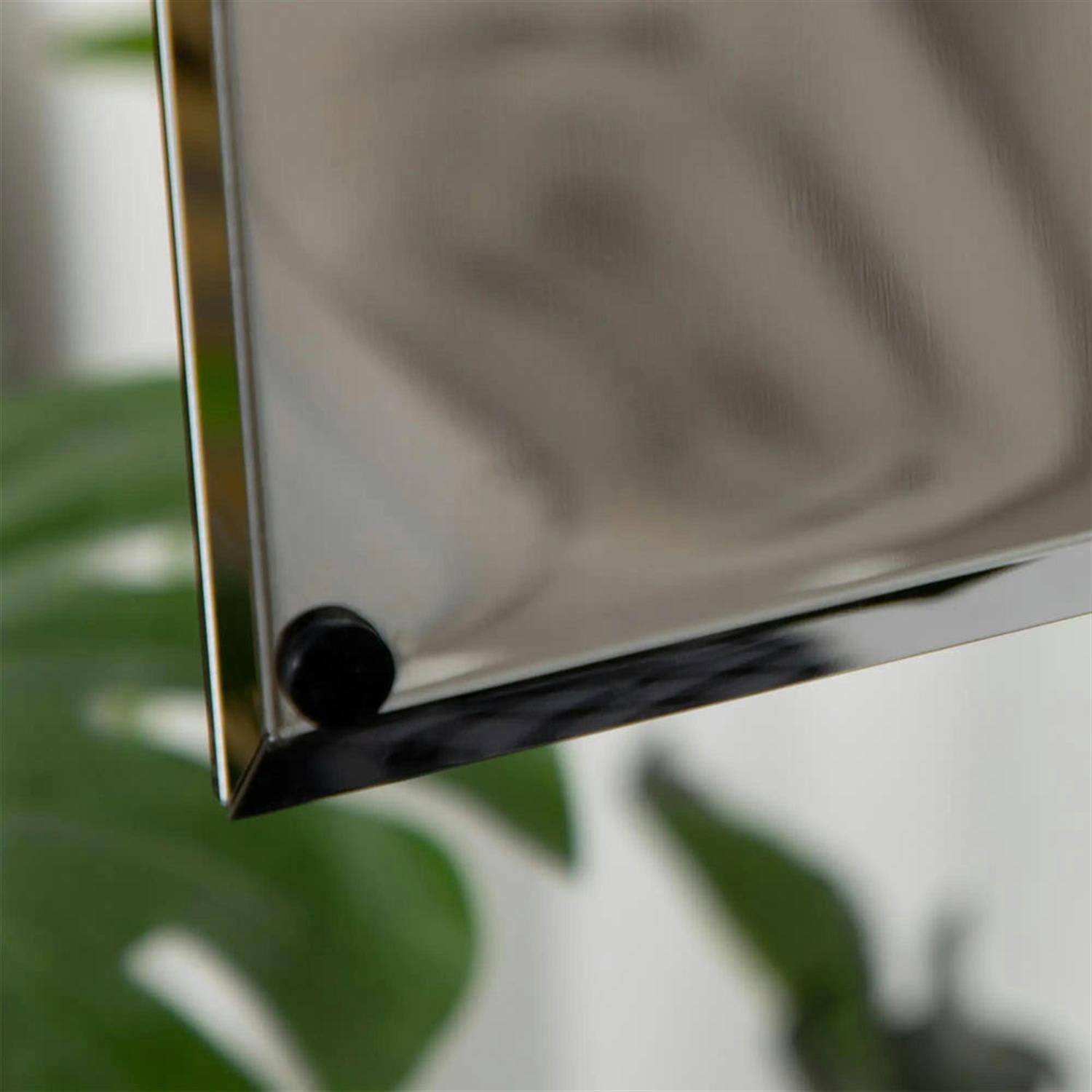 Demi Bonn Wall-Mounted Medicine Cabinet with Mirrored Door 3-Shelf Storage, Modern Bathroom Organizer, Space-Saving Cabinet, Silver