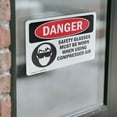 thumbnail image 4 of (2 Pack) Safety Glasses Must Be Worn Compressed Air OSHA Danger Sign, 4 of 7
