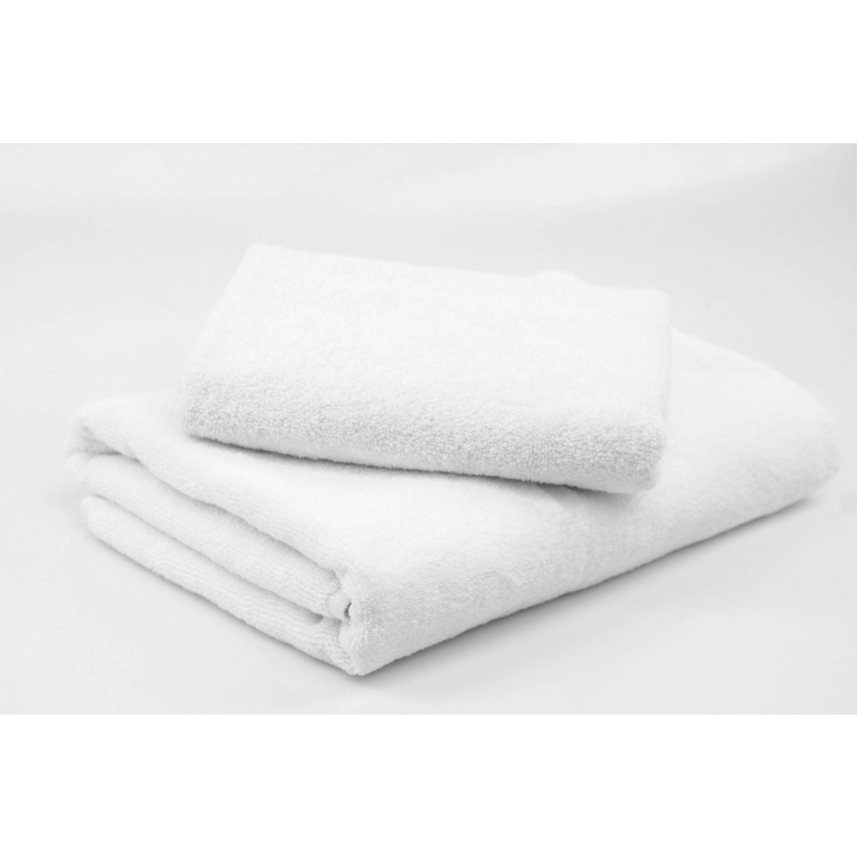 Eiderdown Decor 100% Cotton Towels for Bathroom 2 Large Bath (30”x60”) Soft Towel Set - White