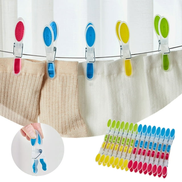 Hooks Silicone Jacket Clip Set of 30 Exquisite Versatile Weather Clothing Fasteners for Long Lasting Use