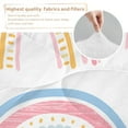 thumbnail image 4 of Sleepwish Kids Comforter Set, 3-Piece Pink Rainbow Bedding Sets for Girls King, 4 of 8