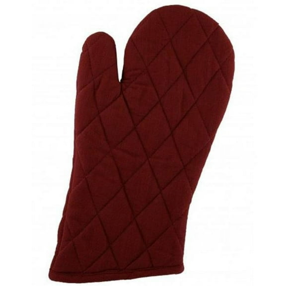 Mr. MJs Trading AG-38303S-2 Oven Mittens, Burgundy - Set of 2