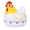 White, variant on Riousery Kitchen Chicken Pattern Baking Timer, Cute Shape 60-Minute Mechanical Countdown Reminder for Cooking & Baking, Analog Wind Up Clock, Black (2.76 inches / 7 cm)