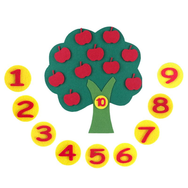 show original title Details about   Montessori Teaching Tool Apple Trees Math Toys Teaching A7H1 Y9N2 