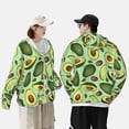 thumbnail image 4 of Fotbe Avocado With Seeds Chaqueta con Protección Solar UPF 50+ para Hombre y Mujer, Camisa con Capucha y Bolsillos-3X-Large, 4 of 7