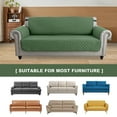 thumbnail image 7 of CJC Non-slip Sofa Cover Reversible Quilted Couch Slipcover Water Resistant Furniture Protector for Kids Pet, 3-Seater, Green, 7 of 7
