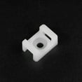 thumbnail image 4 of Cable Tie Base Saddle Type Mount Wire Holder Permanently Anchor To Wall Desk 23x16x10mm White 5mm Hole 100 pcs, 4 of 4