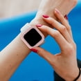 thumbnail image 4 of Boîtier de Montre 1 Pce avec Perceuse à Double Rangée Coque Antichoc Compatible pour Fitbit 2 Series (Rose), 4 of 9