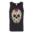 thumbnail image 2 of Wild Bobby Day Of The Dead Sugar Skull Pop Culture Men Graphic Tank Top, Black, XX-Large, 2 of 5