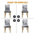thumbnail image 4 of Cubierta Elástica Extraíble, Protectoras Para El Asiento Del Comedor, Paquete De 1 Piezas 1 perfecl Cubierta de la silla de comedor, 4 of 6