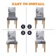 thumbnail image 4 of Cubierta Elástica Extraíble, Protectoras Para El Asiento Del Comedor, Paquete De 1 Piezas 1 perfecl Cubierta de la silla de comedor, 4 of 6
