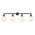 thumbnail image 4 of Innovations Lighting  Beacon 4 Light 44" Bath Vanity Light Oil Rubbed Bronze/Matte White, 4 of 5