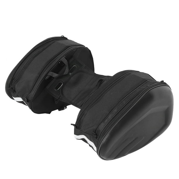Almacenamiento de equipaje para motocicletas, 2 piezas de bolsa para sillín de motocicleta, paquete de casco impermeable, almacenamiento lateral para motocicletas, confiabilidad excepcional