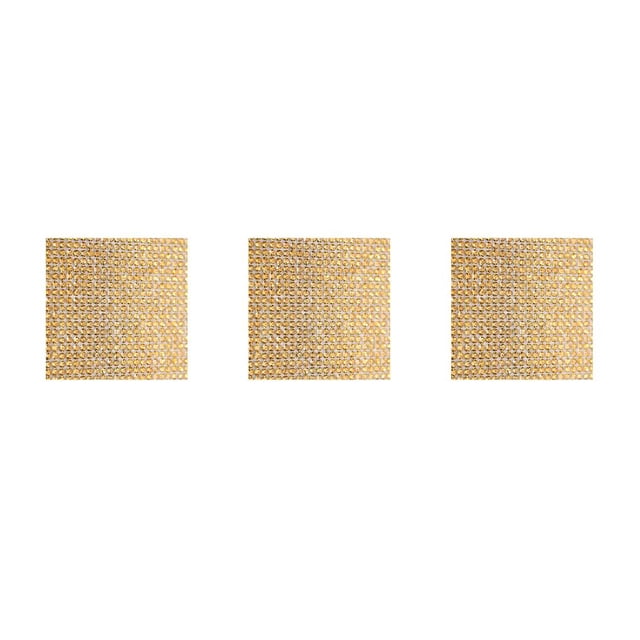 Matsuzay Cinta de diamantes de imitación de cristal accesorios de ropa pegatina presente decoración suministros para el hogar oro amarillo 6 cinta de dorado 6 cinta de doble cara 3piezas Matsuzay CBP223930