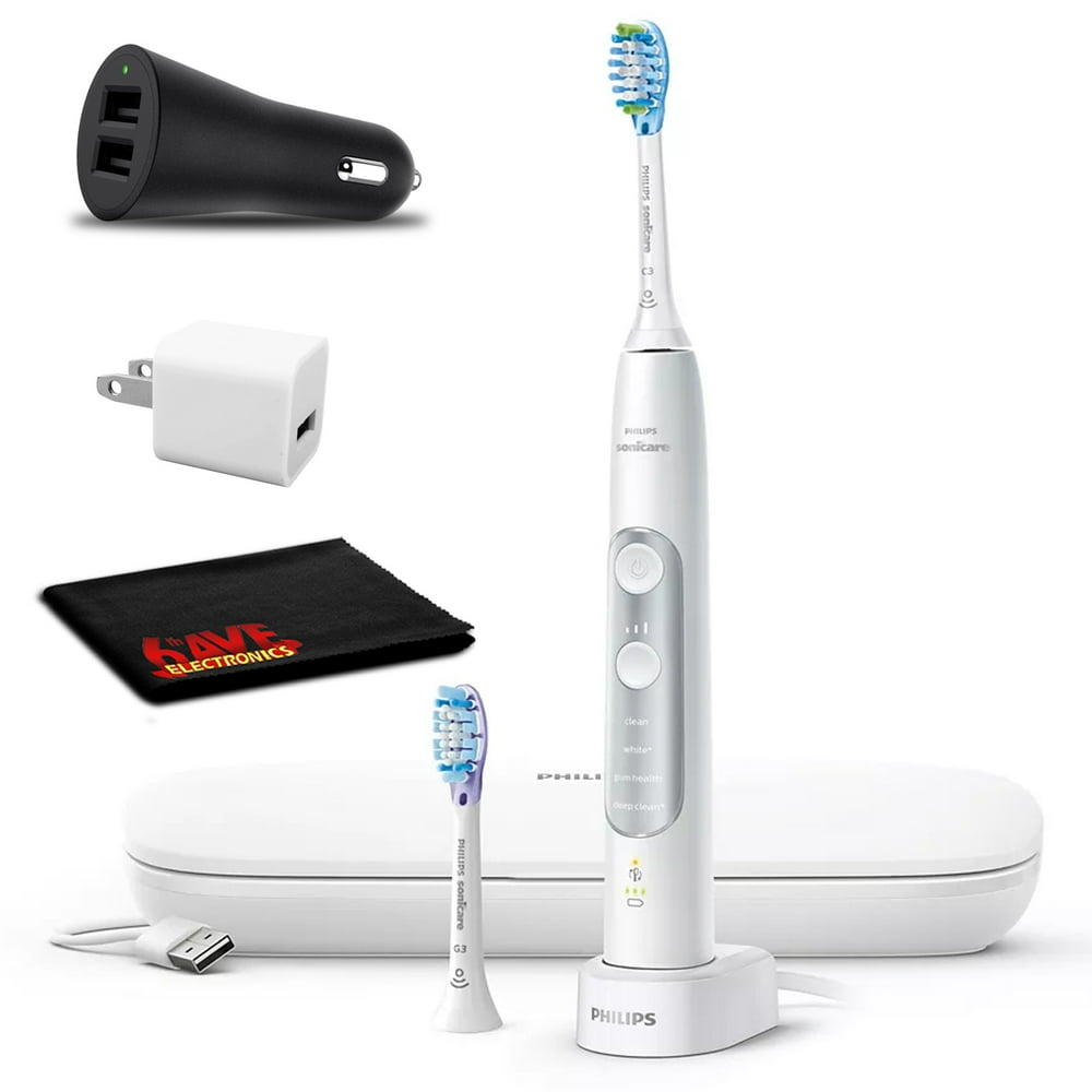 Philips Sonicare ExpertClean 7500 Electric Toothbrush (White) with USB