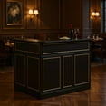 thumbnail image 5 of Spaco Corner Bar Cabinet with L-Shape Design, Bar Table with Multi-Level Storage, Corner Bar Table for Indoor as Home, Bar, Kitchen, Black, 5 of 7