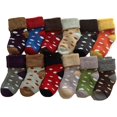 thumbnail image 2 of Lovely Annie 3 Pairs Childrens Comfy, Durable Wool Socks Random Color, 2 of 9