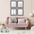 thumbnail image 2 of 8x10 Framed Nursery Wall Art Set of 4 Black & White Animal Prints with White Mat in a 10x12 Black, 2 of 5