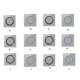 thumbnail image 4 of Naiovety Interruptor de luz Interruptores profesionales Panel Anillo circular Luces LED Botón resistente al desgaste Tablero de control Accesorios para electrodomésticos Punto de cristal LED Tipo 3, 4 of 6