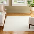 thumbnail image 3 of TOWN & COUNTRY EVERYDAY Lane Painterly Wave Soft Felt Everwash®, Machine Washable Area Rug with Non-Slip Backing, Modern Rug, Ivory, 4'11"x6'10", 3 of 11