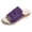 Purple, variant on Women Espadrilles Wedge Platform Slippers Open Toe Slip on Fashion Casual Summer Beach Shoes