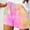 Pink, variant on Gifts $15 & Under POROPL Women Summer Shorts Casual Elastic Waist Shorts with Pockets Print Short