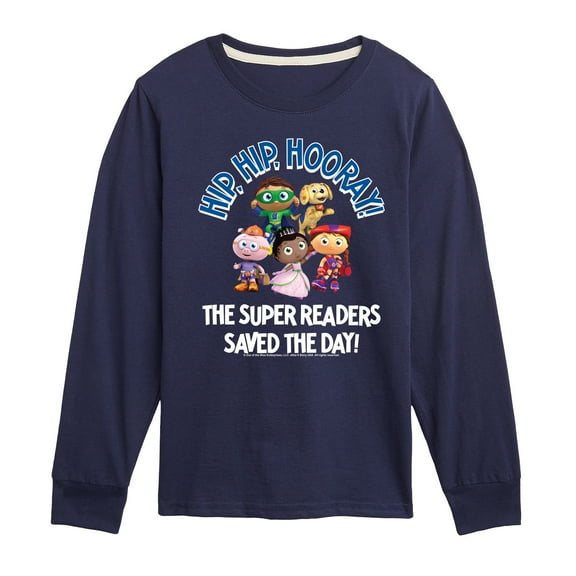 Super Why - Hip Hip Hooray - Youth Long Sleeve T-Shirt