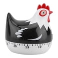 thumbnail image 1 of Starbun Minuterie de Cuisine - Rappel de minuterie de Cuisine à Compte à rebours de Motif de Poulet pour la Cuisson au Four(Noir), 1 of 8