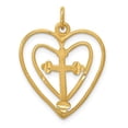 thumbnail image 6 of 10K Yellow Gold CROSS IN HEART CHARM, 6 of 6