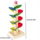 thumbnail image 4 of Wooden Rolling Ball Tree Baby Rolling Bead Track Rainbow Building Blocks Music Tree Montessori Children's Early Education Puzzle Toys Color Recognition, 4 of 4