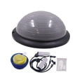 thumbnail image 4 of Pelota de equilibrio,Pelota de equilibrio de media altura para ejercicio con superficie antideslizante,Pelota de ejercicios de equilibrio de 46 cm de diámetro,Equipo de entrenamiento de Gris, 4 of 8