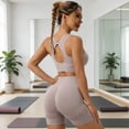 thumbnail image 4 of Zzjniupiyyds 2 Piece Women's Workout Set, Halter Top & High Waist Leggings, Yoga Outfits, Activewear, 4 of 7