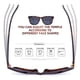 thumbnail image 5 of Gafas de sol COLOSSEIN de moda polarizadas vintage cuadradas UV400, 5 of 7