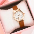 thumbnail image 4 of Montre à Quartz Tendance pour Femmes, Design Coréen, Mode Décontractée, Chat, Blanc, 4 of 9