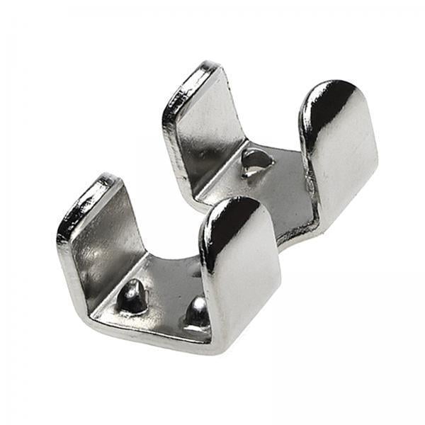 Abrazadera de cuerda doble,Abrazadera de cuerda doble Cuerda de caballo resistente,Abrazadera de cuerda torcida o de 22 mm de ancho interior,Abrazadera de cuerda niquelada de 2 piezas